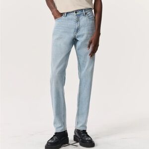 Rag & Bone Blue Straight Leg Jeans with Vintage Appeal